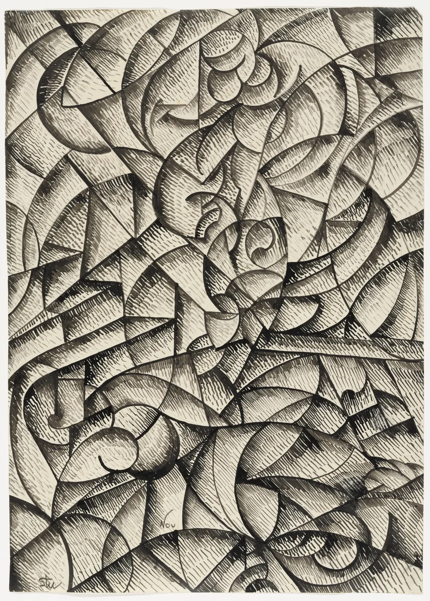 Opium by Fritz Stuckenberg, drawing, 1917