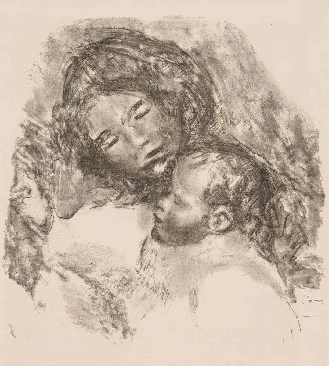 Motherhood by Pierre-Auguste Renoir, print, 1907-1917