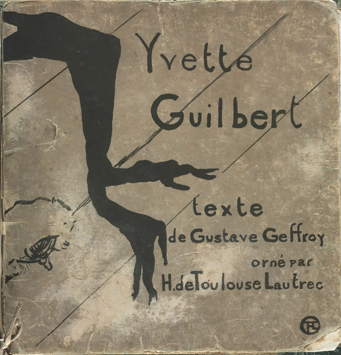 Yvette Guilbert-French Series: Cover by Henri de Toulouse-Lautrec, book, 1894