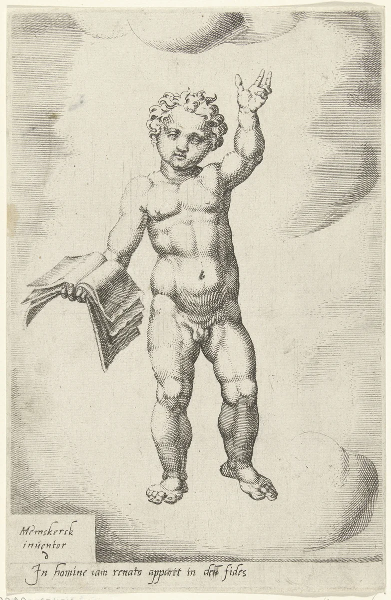 Door het geloof wordt de mens herboren by Dirck Volckertsz. Coornhert, print, 1550