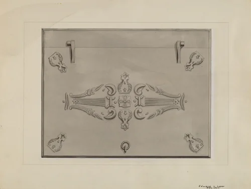 Iron Cellar Door by Edward L. Loper, index of american design, 1936