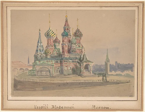 Vassili Blagennoi, Moscow by anonymous, drawing, 1800-1900
