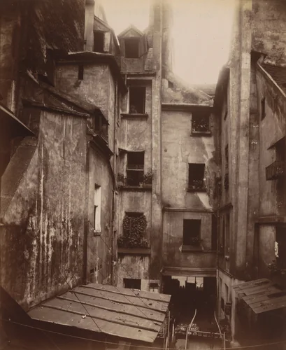 21 Rue Mazarine (Cour) by Eugène Atget, photograph, 1911