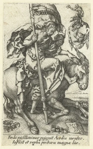 Luiheid by Unknown, print, 1552