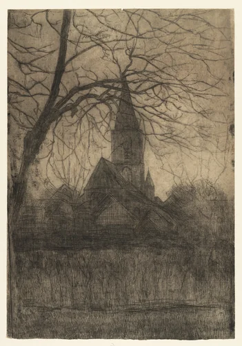 Reformed Church at Winterswijk by Piet Mondrian, print, 1898