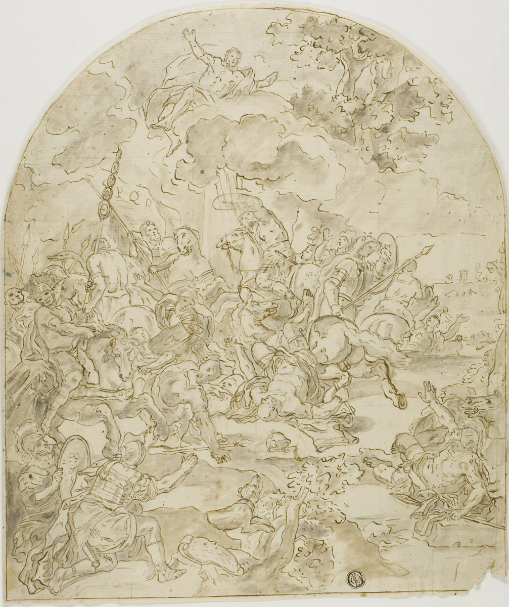 Conversion of Saint Paul by Francesco Solimena, drawing, 1677-1799