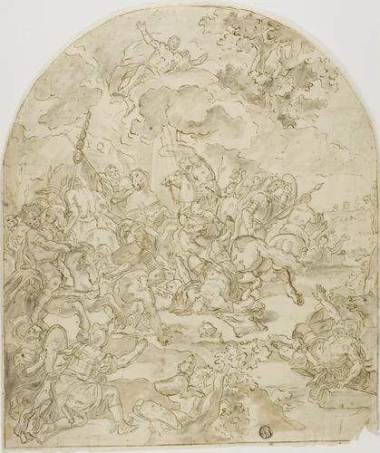 Conversion of Saint Paul by Francesco Solimena, drawing, 1677-1799