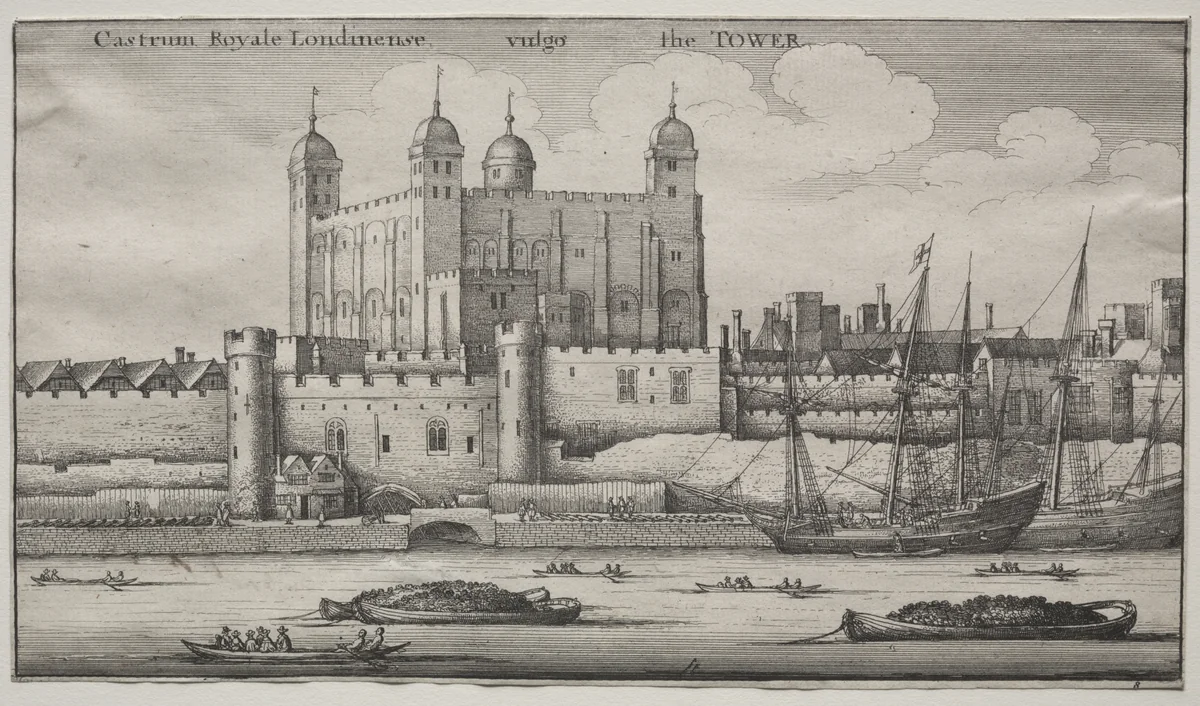 The Tower, London by Wenceslaus Hollar, print