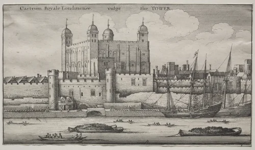 The Tower, London by Wenceslaus Hollar, print