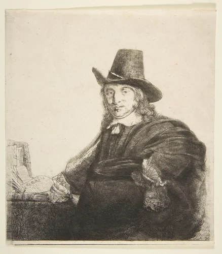 Jan Asselijn, Painter (Krabbetje) by Rembrandt van Rijn, print, 1641-1651