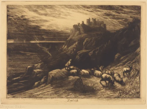 Harlech (No.2) by Francis Seymour-Haden, print, 1880