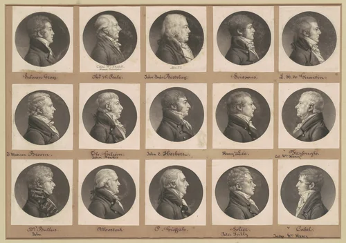 Saint-Mémin Collection of Portraits, Group 37 by Charles B. J. Févret de Saint-Mémin, volume, 1802-1808