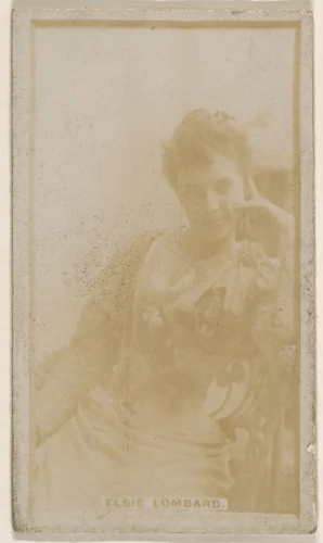 Elsie Lombard, from the Actresses series (N245) issued by Kinney Brothers to promote Sweet Caporal Cigarettes by Kinney Brothers Tobacco Company, photograph, 1890