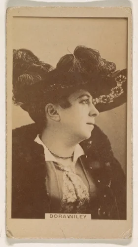Dora Wiley, from the Actresses series (N245) issued by Kinney Brothers to promote Sweet Caporal Cigarettes by Kinney Brothers Tobacco Company, photograph, 1890