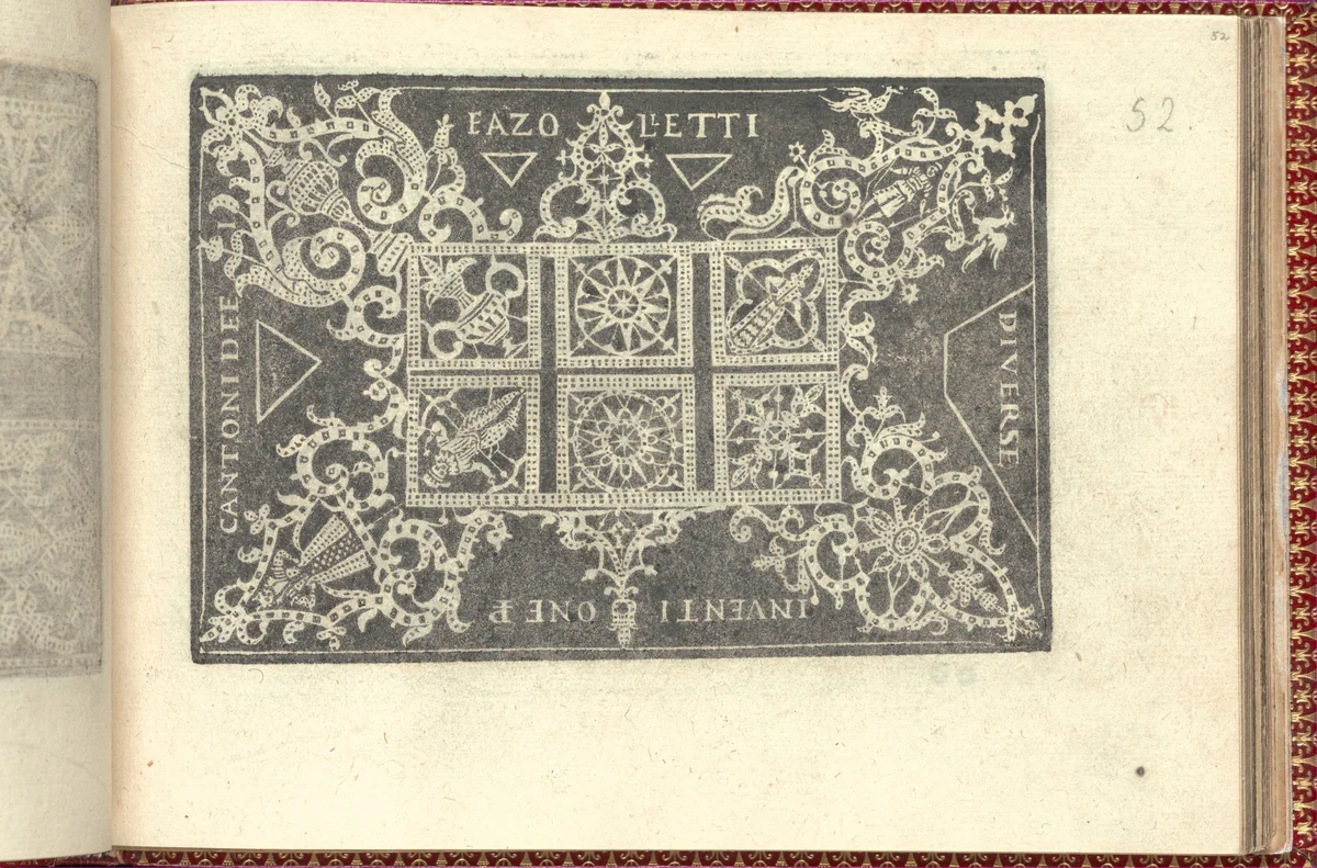 Corona delle Nobili et Virtuose Donne: Libro I-IV, page 52 (recto) by Cesare Vecellio, book, 1601