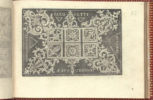 Corona delle Nobili et Virtuose Donne: Libro I-IV, page 52 (recto) by Cesare Vecellio, book, 1601