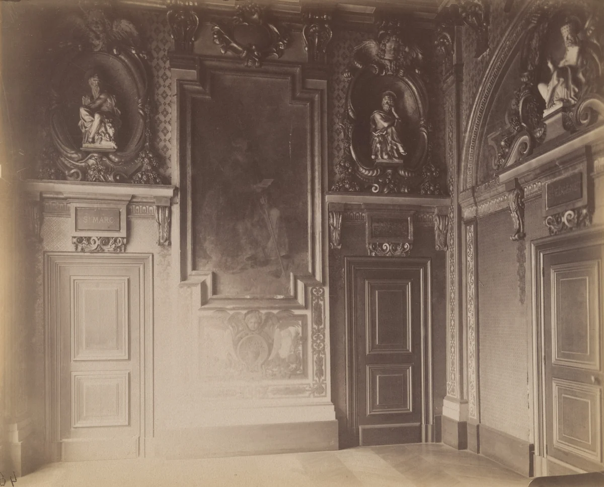 Petit Luxembourg. Oratoire Marie de Médicis by Eugène Atget, photograph, 1903