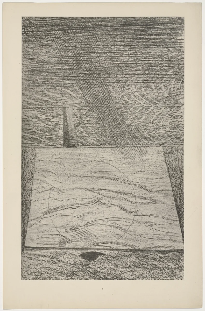 The Sea and Rain (La Mer et la pluie) from Natural History (Histoire naturelle) by Max Ernst, print, 1925