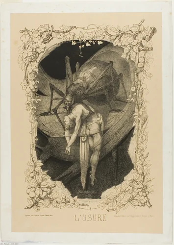 Usury by Charles Rambert, print, 1851