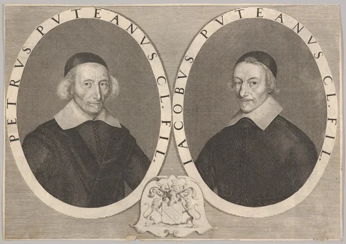 Double Portrait of Pierre and Jacques Dupuy by Robert Nanteuil, print, 1643-1654