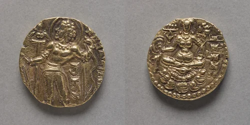Coin of Chandragupta II by Unknown, metalwork, 380-414