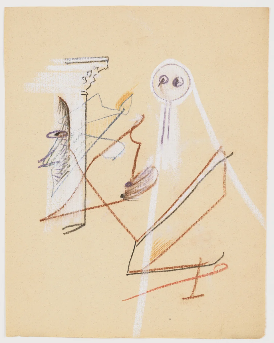 Untitled drawing for Soleil vitré by Georges Bataille, drawing, 1925