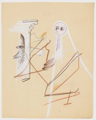 Untitled drawing for Soleil vitré by Georges Bataille, drawing, 1925