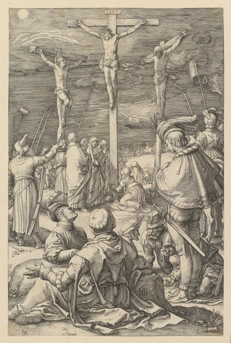 Christ on the Cross, from "The Passion of Christ" by Hendrick Goltzius, print, 1596-1598