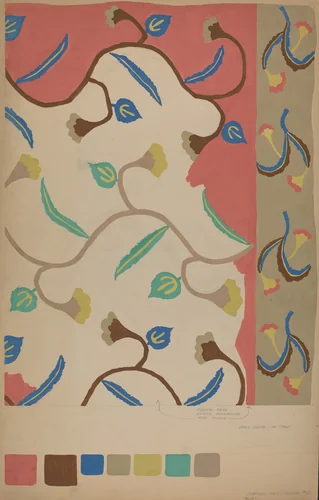 Colcha by Majel G. Claflin, index of american design, 1935-1942