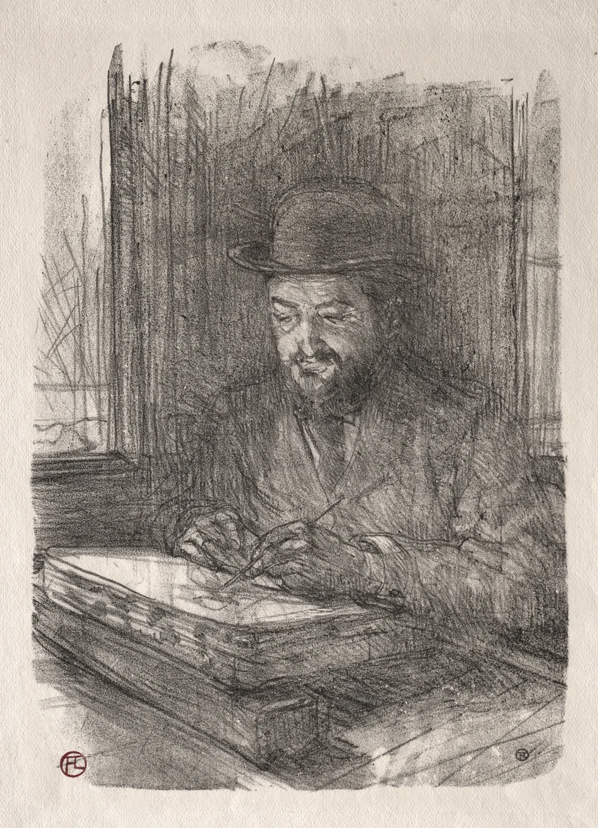 The Good Lithographer by Henri de Toulouse-Lautrec, print, 1898