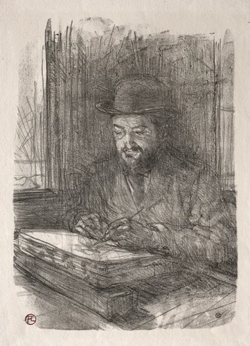 The Good Lithographer by Henri de Toulouse-Lautrec, print, 1898