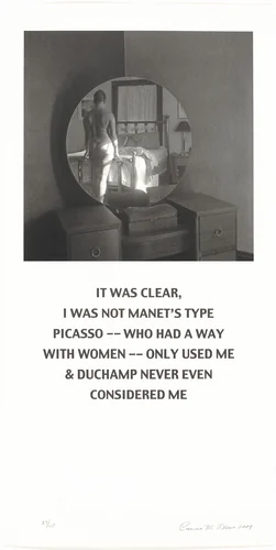 Not Manet's Type by Carrie Mae Weems, print, 2001
