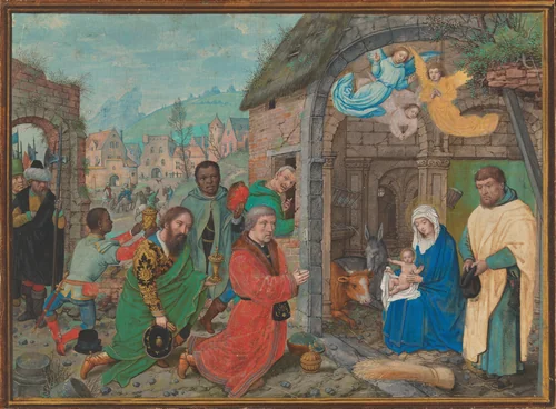The Adoration of the Magi by Simon Bening, drawing, 1522-1528
