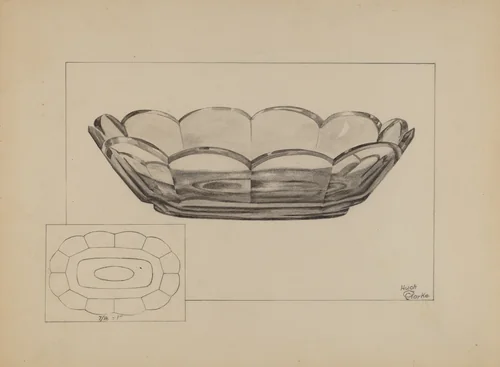 Fruit Dish by Hugh Clarke, index of american design, 1937