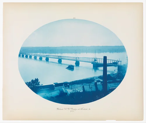 No. 207. Wabash Rail Road Bridge at Keokuk, Iowa by Henry P. Bosse, photograph, 1885