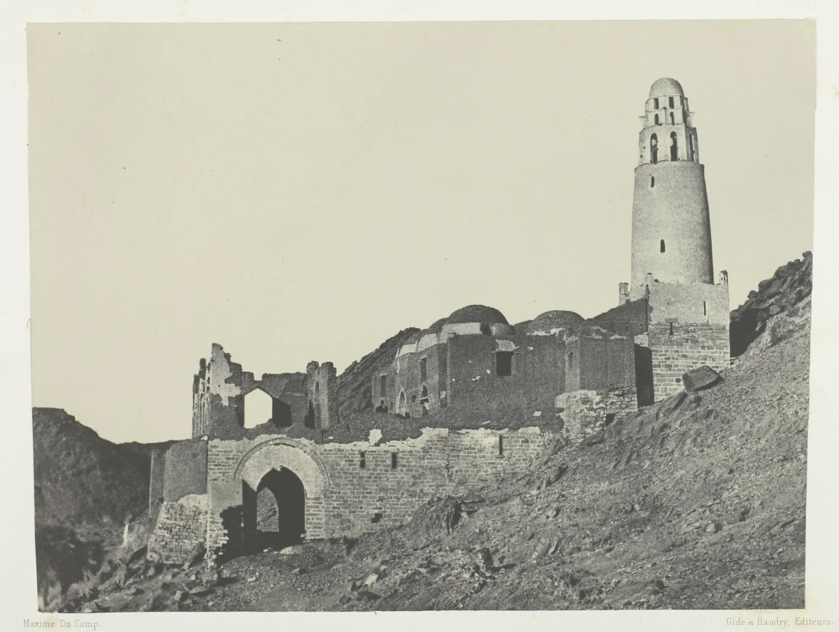 Mosquée de Bellal au Village de Bab; Nubie, plate 83 from the album "Egypte, Nubie, Palestine et Syrie" (1852) by Maxime Du Camp, photograph, 1849-1851