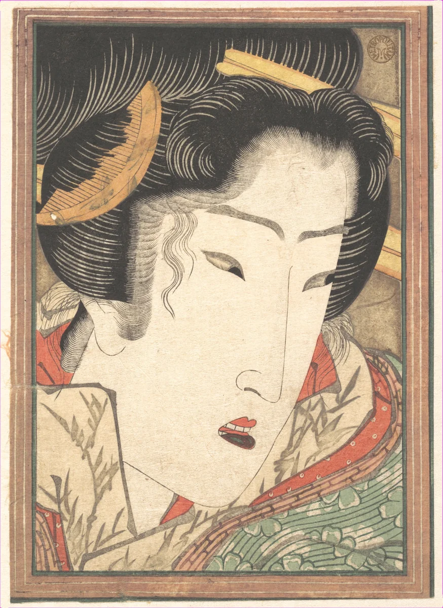 Rejected Geisha from Passions Cooled by Springtime Snow by Keisai Eisen (渓斎英泉), print, 1824