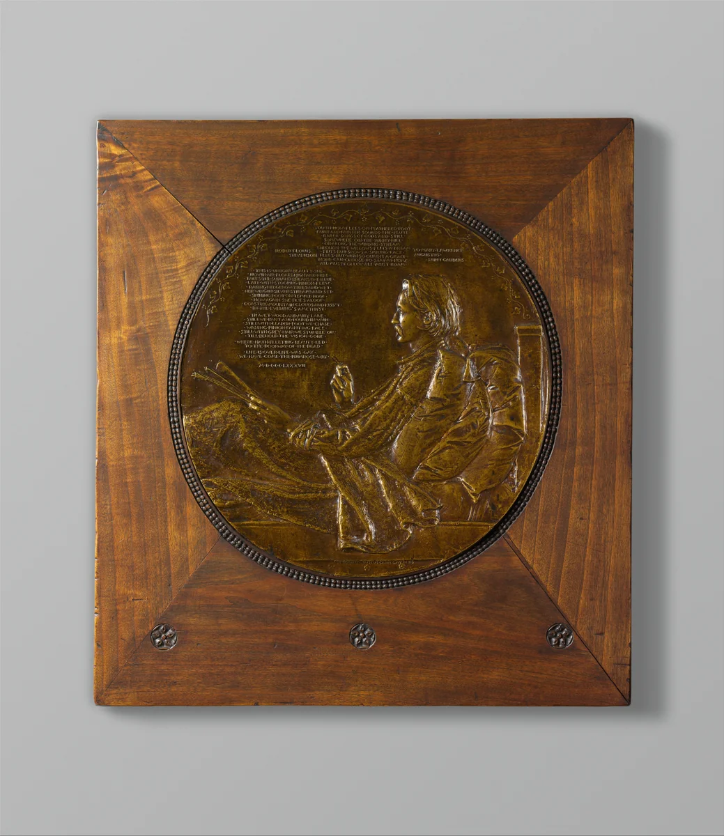 Robert Louis Stevenson by Augustus Saint-Gaudens, artwork, 1887-1898