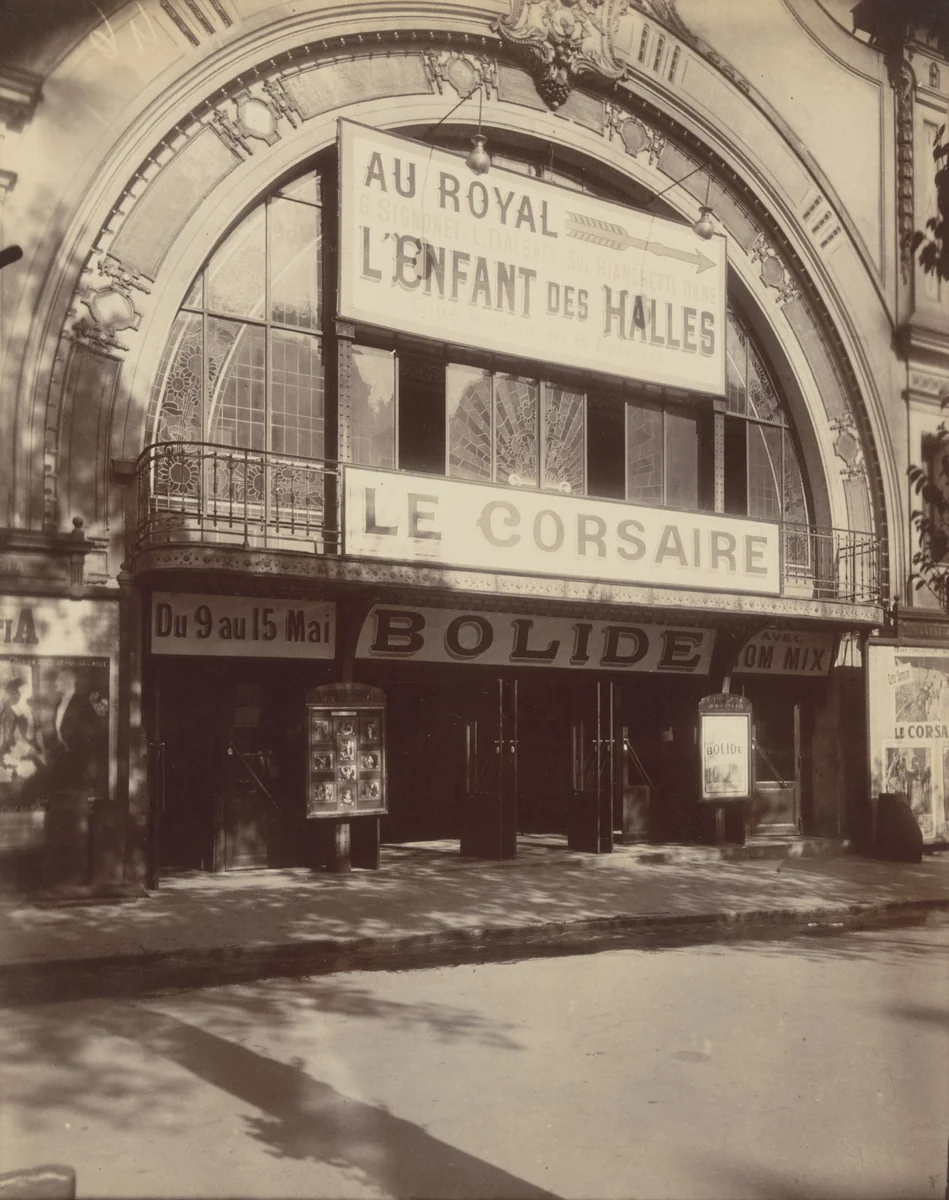 Entrée de Cinéma. Avenue des Ternes by Eugène Atget, photograph, 1924