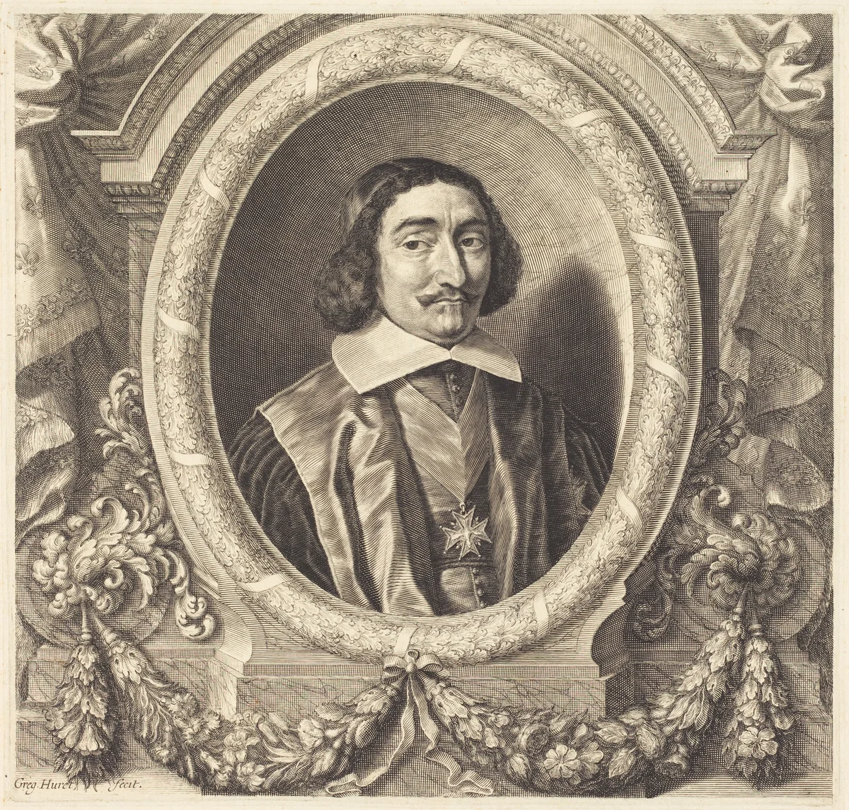 Chancellor Pierre Seguier by Grégoire Huret, print, 1606-1670