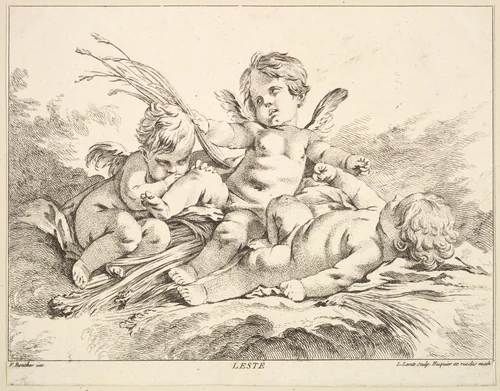 Summer by Louis Félix de La Rue, print, 1731-1765