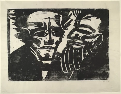 Doctors (Doktoren) by Emil Nolde, print, 1922