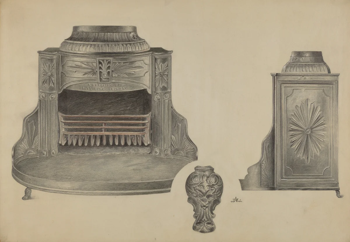 Toy Stove by Ralph Atkinson, index of american design, 1938