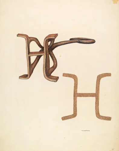 Branding Iron by Elizabeth Johnson, index of american design, 1942