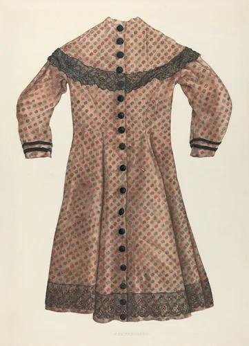 Challis Girl's Dress by Max Fernekes, index of american design, 1937