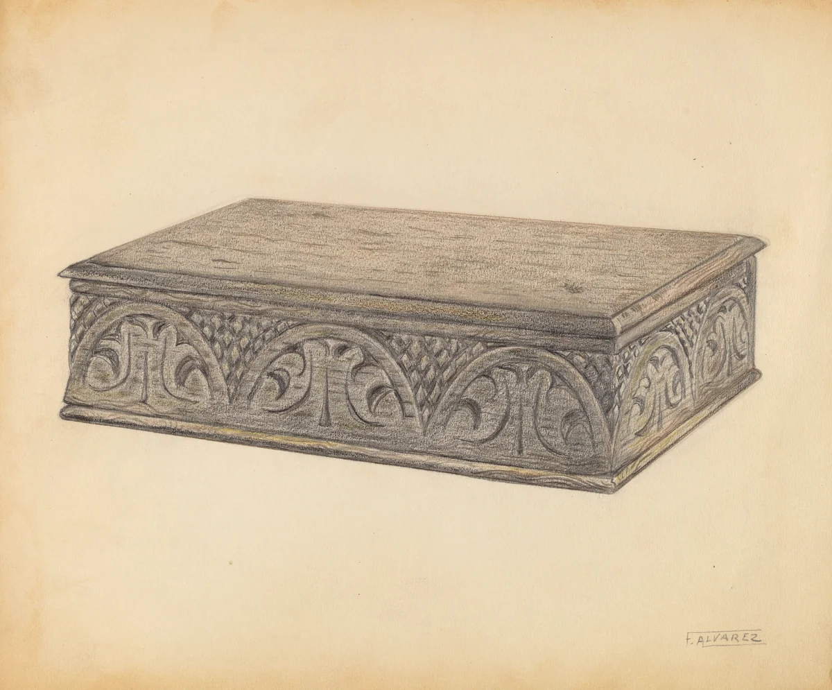 Bible Box by Francisco Alvarez, index of american design, 1936