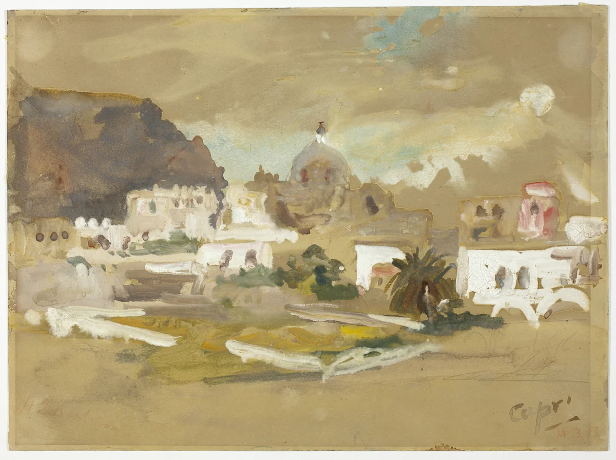 Capri by Hercules Brabazon, other, 1841-1906