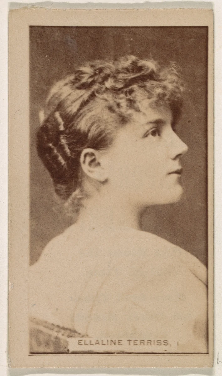 Ellaline Terriss, from the Actresses series (N245) issued by Kinney Brothers to promote Sweet Caporal Cigarettes by Kinney Brothers Tobacco Company, photograph, 1890
