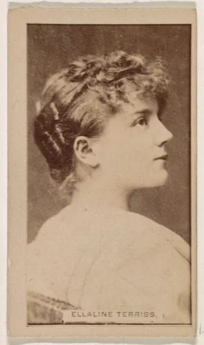 Ellaline Terriss, from the Actresses series (N245) issued by Kinney Brothers to promote Sweet Caporal Cigarettes by Kinney Brothers Tobacco Company, photograph, 1890