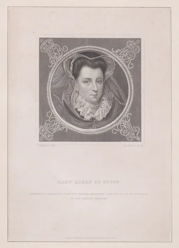 Mary, Queen of Scots by Joseph Brown, print, 1844